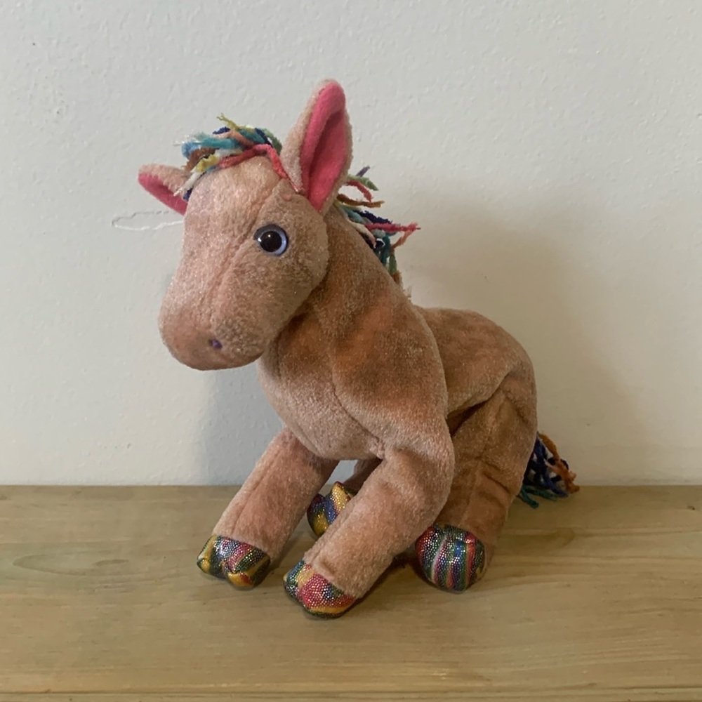*RARE* "Zodiac Horse" TY Beanie Baby 2000 Shimmering Split Hooves